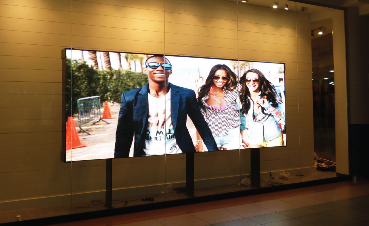 Large commercial LED TV display panel