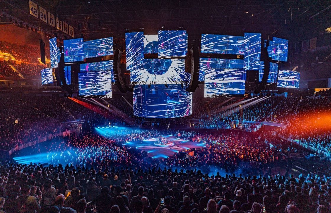 Premium LED video wall visual solution at a live event